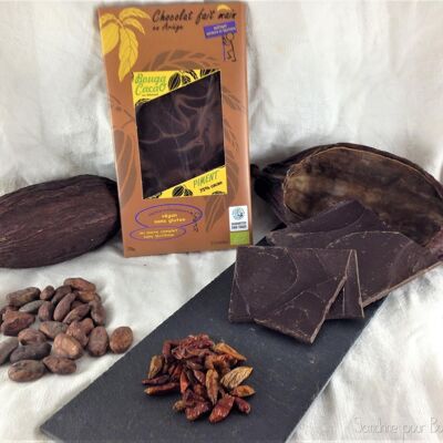 Tablette chocolat 75% piment, 70g