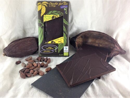 Tablette chocolat 100% nature, 70g
