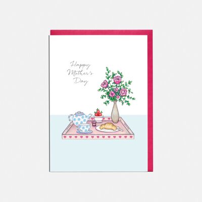 Breakfast Mother's Day Card - 'Happy Mother's Day'