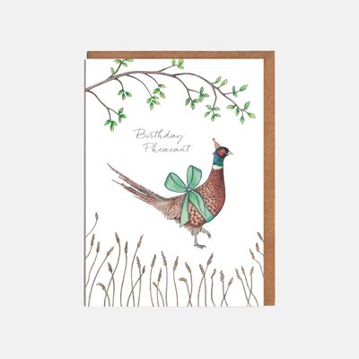Pheasant Birthday Card - 'Birthday Pheasant'