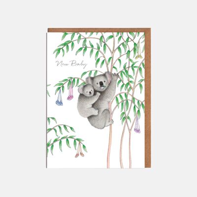 Koalas New Baby Card - 'Neues Baby'