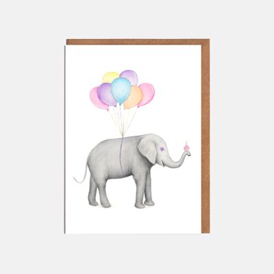 Elephant Blank Card