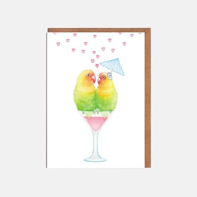 Carte de Saint Valentin Love Birds