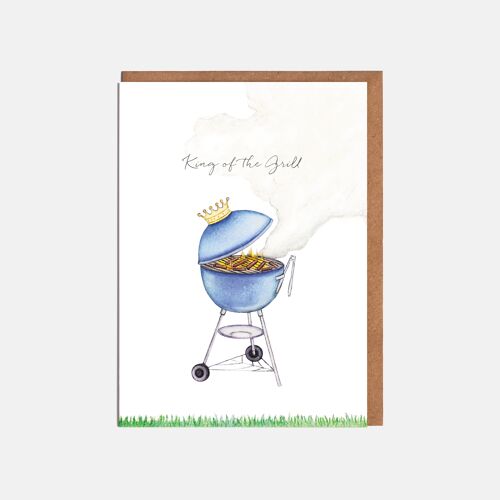 BBQ Birthday Card - 'King of the Grill'