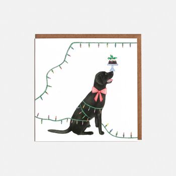 Carte de Noël Glowing Labrador - Vierge