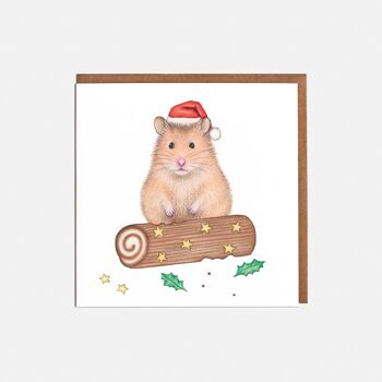 Carte de Noël Hamster - Vierge