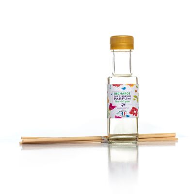 Recambio Difusor de Perfume fabricado en Grasse 100 ml + 4 Varillas de Rattan