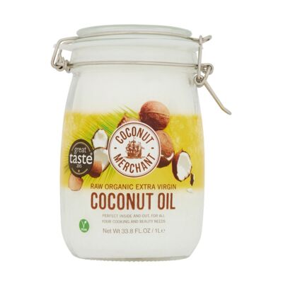 Pot à Verrouillage d'Huile de Coco Extra Vierge Bio 1L