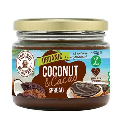 Organic Coconut Spread with Cacao 330g