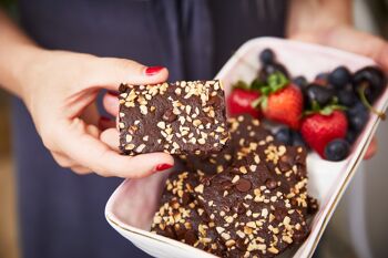 Chips de chocolat et brownies aux noisettes 3