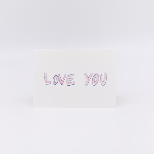 Love you | carte 2 volets A6