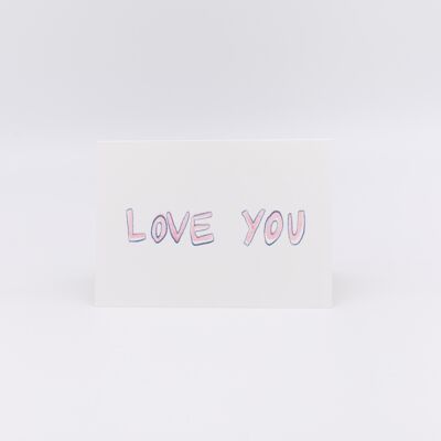 Love you | carte 2 volets A6