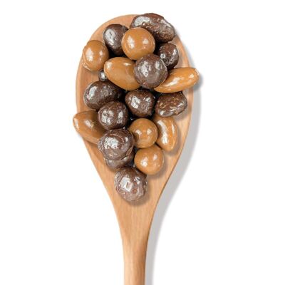 CHOCODIC – Haselnuss- und Mandel-Creolen umhüllt von Vollmilch- und Zartbitterschokolade – Großschokolade 1 kg