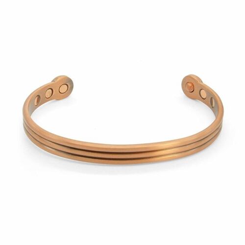 Saxon Magnetic Copper Bangle - medium