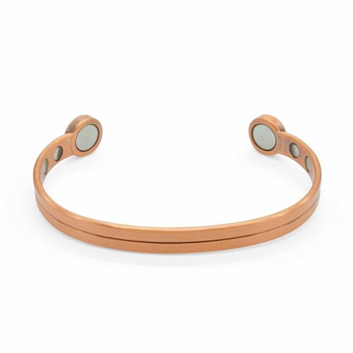 Dual Bio Copper Magnetic Bangle - medium