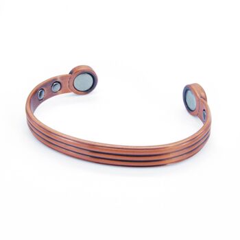 Bracelet jonc magnétique en cuivre Fuel - moyen 2