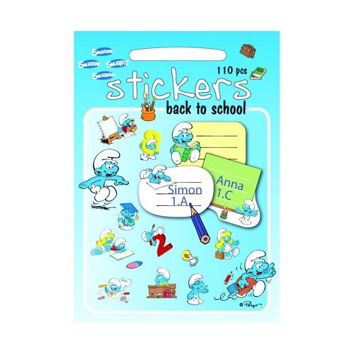 Smurfs Stickers - Back To School