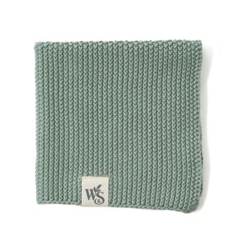 Chiffons à vaisselle - 100% coton biologique (vert mousse) 2