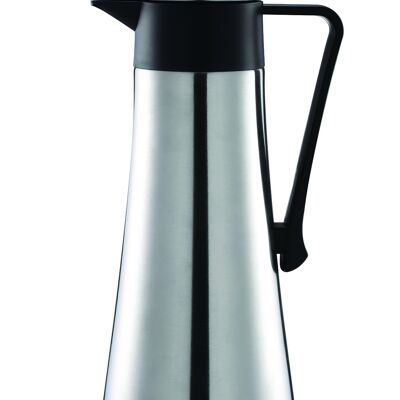 STAINLESS STEEL AND BLACK ISOTHERMAL COFFEE MAKER 1L