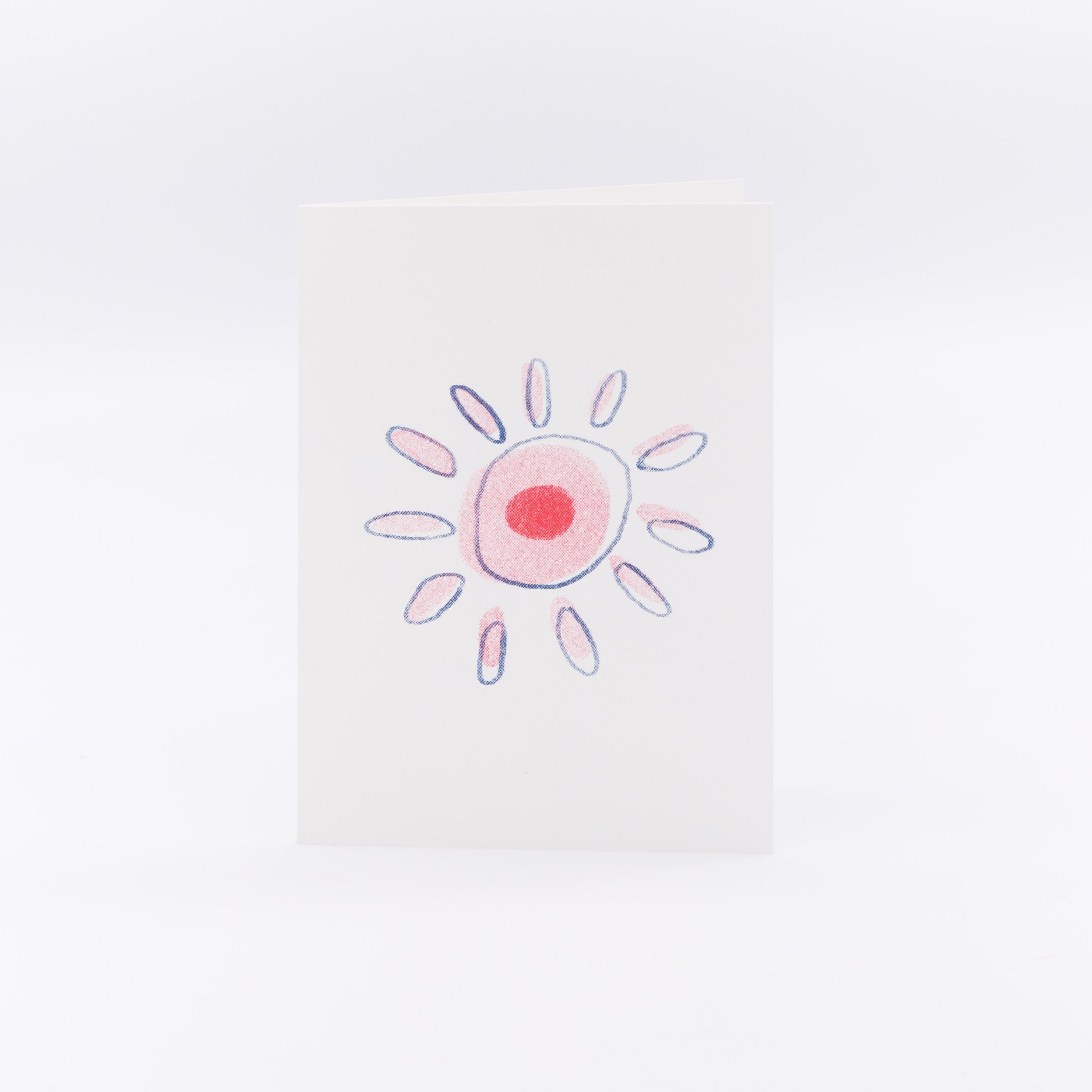 sole | Biglietto A6 a 2 pieghe