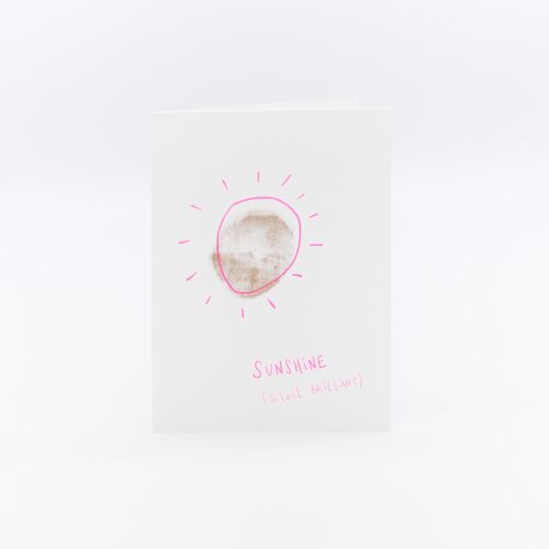 Sunshine | carte 2 volets A6