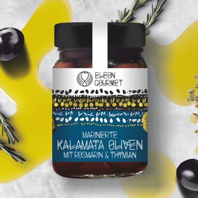 Oliven kalamata mit kräutern 200g