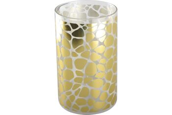 Vase kenya dore motif girafe h17 cm 1