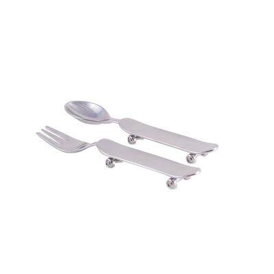 BABY SKATE CUTLERY / SPOON + FORK