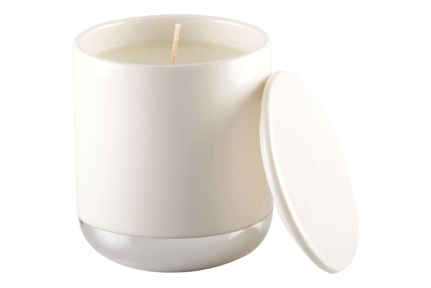 Bougie céramique base argent
