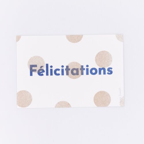 Félicitations | mini carte