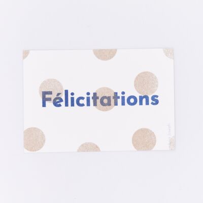 Felicidades | mini tarjeta