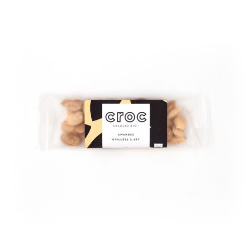 Amandes grillées à sec CROC - BIO 35g