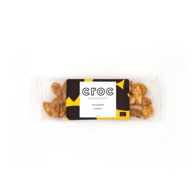 CROC curry almonds - ORGANIC 35g