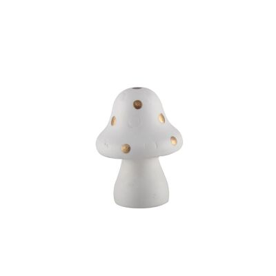 FUNGHI BIANCHI PISELLI DORATI 7,3CM (MIN 6 PZ)