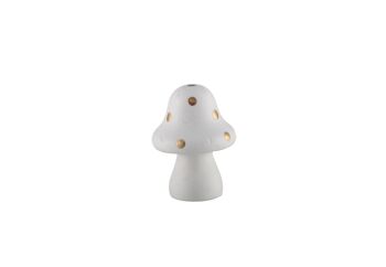 Champignon blanc pois dores 7.3cm (min 6 pcs) 1