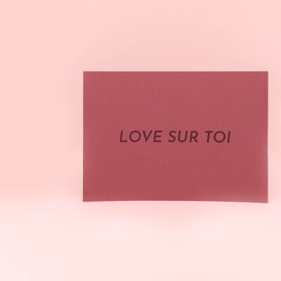 love on you | A6 single card