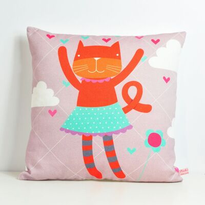 cat square pillow