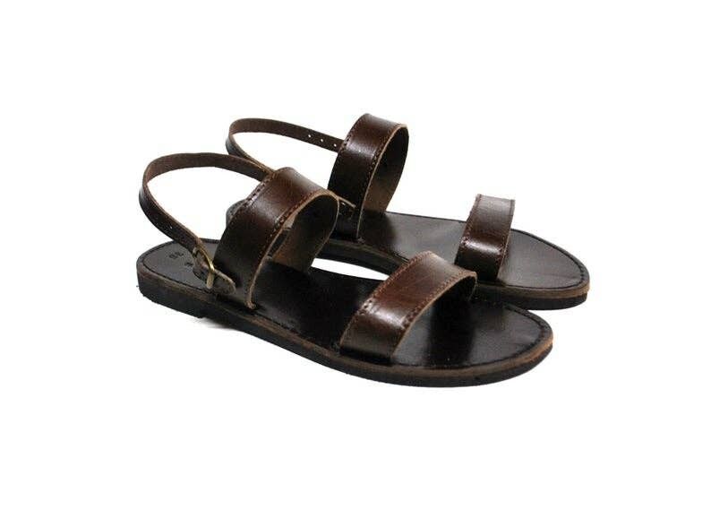 Mens strappy sandals hot sale