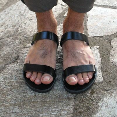 Sandalia de verano para hombre negra