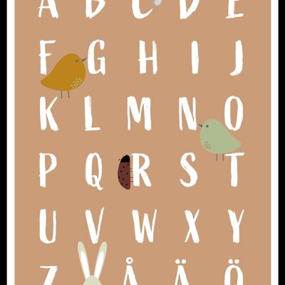 ABC peach-poster- 50x70
