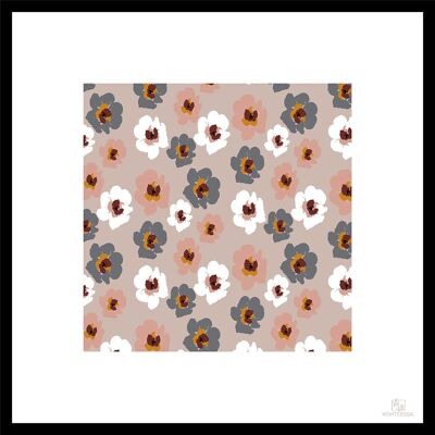Floral-poster -50x50