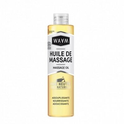 WAAM Cosmetics – Olio da massaggio – Prima spremitura a freddo – 5 oli vegetali – Olio da massaggio, cura della pelle per viso e corpo – 100 ml