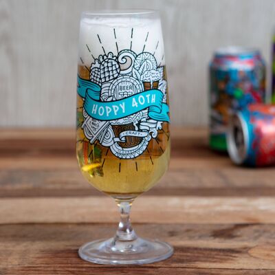 40 - Verre à bière artisanale