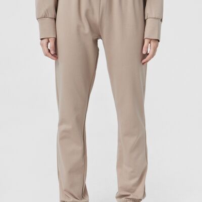 RENE Jogger Trousers With Elastic Waistband in Camel