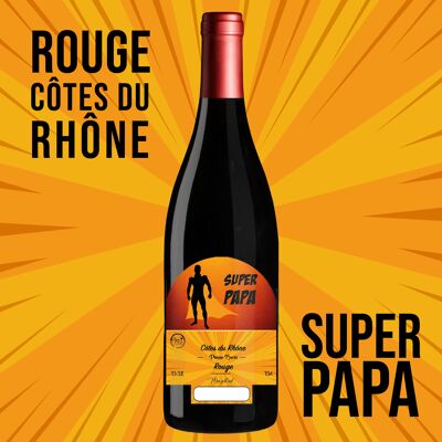 "Super Papa" - AOP Côtes du Rhône Rotwein 75cl
