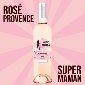"Super Maman" -IGP Méditérrannée vin rosé 75cl 1