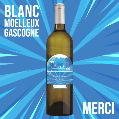 "Thank you" - IGP - Côtes de Gascogne Grand manseng sweet white wine 75cl