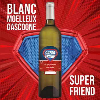"Super Friend" - IGP - Côtes de Gascogne Grand manseng vin blanc moelleux 75cl 1