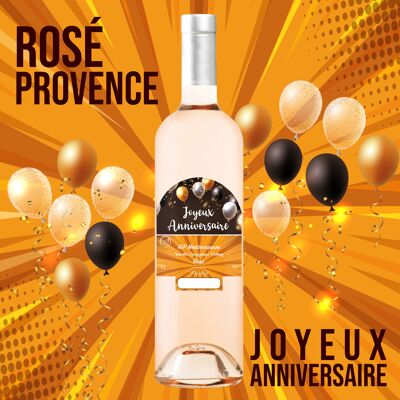 "Joyeux Anniversaire" - IGP Méditérrannée vin rosé 75cl