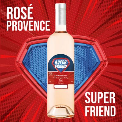 "Super Friend" - IGP Méditérrannée vin rosé 75cl